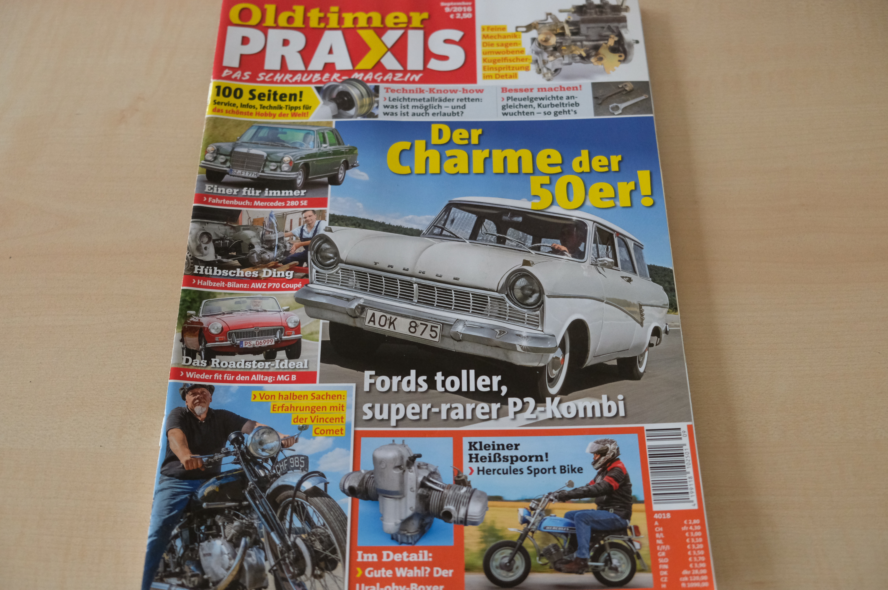 Deckblatt Oldtimer Praxis (09/2016)